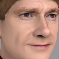 Bilbo Baggins Hobbit bust ready for full color 3D printing - Thumbnail 4