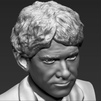 Bilbo Baggins Hobbit bust ready for full color 3D printing - Thumbnail 20