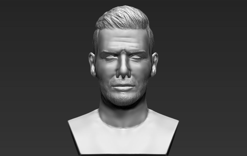 David Beckham bust 3D printing ready stl obj