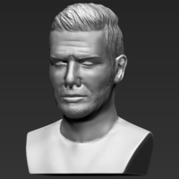 David Beckham bust 3D printing ready stl obj - Thumbnail 2