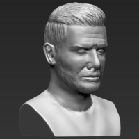 David Beckham bust 3D printing ready stl obj - Thumbnail 5