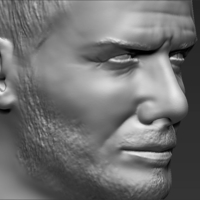 David Beckham bust 3D printing ready stl obj - Thumbnail 8