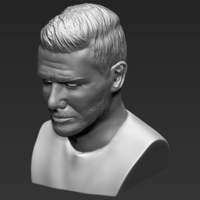 David Beckham bust 3D printing ready stl obj - Thumbnail 11