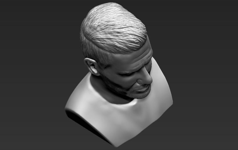 David Beckham bust 3D printing ready stl obj 3D Print 231616