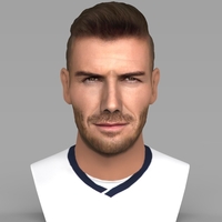 Small David Beckham bust ready for full color 3D printing 3D Printing 231619