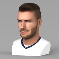 David Beckham bust ready for full color 3D printing - Thumbnail 2