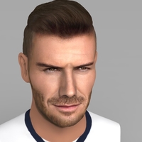 David Beckham bust ready for full color 3D printing - Thumbnail 7