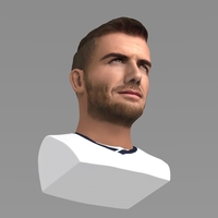David Beckham bust ready for full color 3D printing - Thumbnail 10