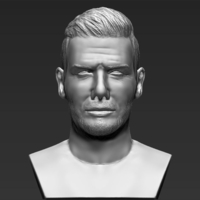 David Beckham bust ready for full color 3D printing - Thumbnail 13