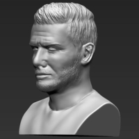 David Beckham bust ready for full color 3D printing - Thumbnail 15