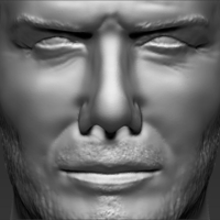 David Beckham bust ready for full color 3D printing - Thumbnail 18