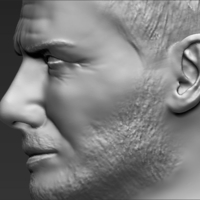 David Beckham bust ready for full color 3D printing - Thumbnail 20
