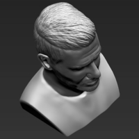 David Beckham bust ready for full color 3D printing - Thumbnail 22