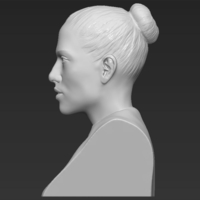 Jennifer Lopez bust 3D printing ready stl obj - Thumbnail 4