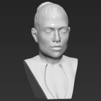 Jennifer Lopez bust 3D printing ready stl obj - Thumbnail 6