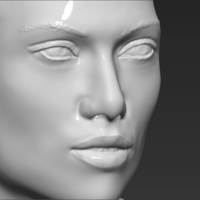 Jennifer Lopez bust 3D printing ready stl obj - Thumbnail 8