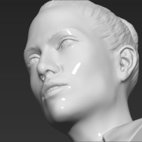 Jennifer Lopez bust 3D printing ready stl obj - Thumbnail 10