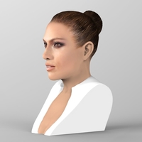 Jennifer Lopez bust ready for full color 3D printing - Thumbnail 3