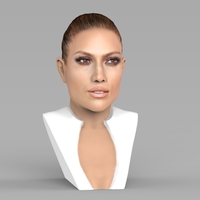 Jennifer Lopez bust ready for full color 3D printing - Thumbnail 6