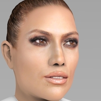 Jennifer Lopez bust ready for full color 3D printing - Thumbnail 7