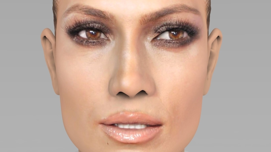 Jennifer Lopez bust ready for full color 3D printing 3D Print 231664