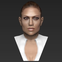 Jennifer Lopez bust ready for full color 3D printing - Thumbnail 10