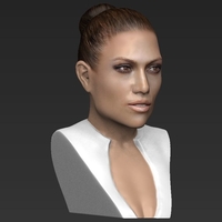 Jennifer Lopez bust ready for full color 3D printing - Thumbnail 11