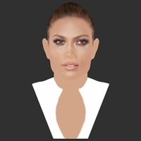 Jennifer Lopez bust ready for full color 3D printing - Thumbnail 12