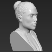 Jennifer Lopez bust ready for full color 3D printing - Thumbnail 16