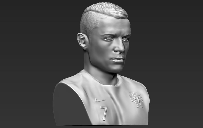 Cristiano Ronaldo bust 3D printing ready stl obj 3D Print 231683