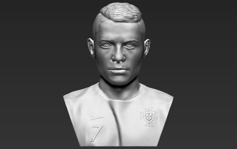 Cristiano Ronaldo bust 3D printing ready stl obj 3D Print 231684