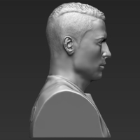 Cristiano Ronaldo bust 3D printing ready stl obj - Thumbnail 4