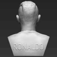 Cristiano Ronaldo bust 3D printing ready stl obj - Thumbnail 5