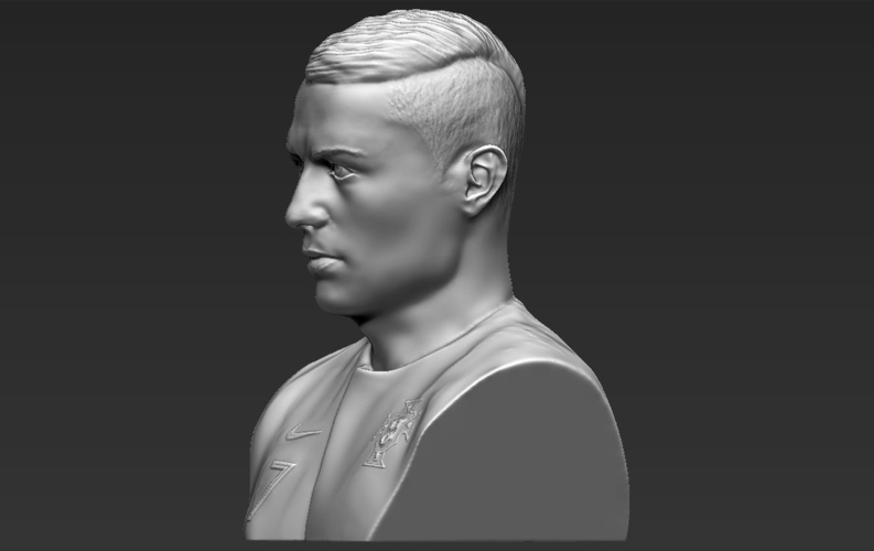 Cristiano Ronaldo bust 3D printing ready stl obj 3D Print 231688