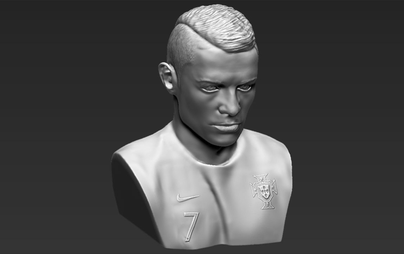 Cristiano Ronaldo bust 3D printing ready stl obj 3D Print 231691