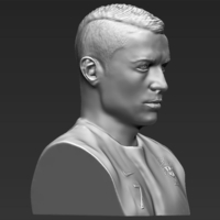 Cristiano Ronaldo bust ready for full color 3D printing - Thumbnail 14