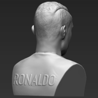 Cristiano Ronaldo bust ready for full color 3D printing - Thumbnail 15