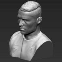 Cristiano Ronaldo bust ready for full color 3D printing - Thumbnail 17