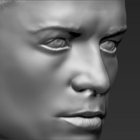 Cristiano Ronaldo bust ready for full color 3D printing - Thumbnail 19