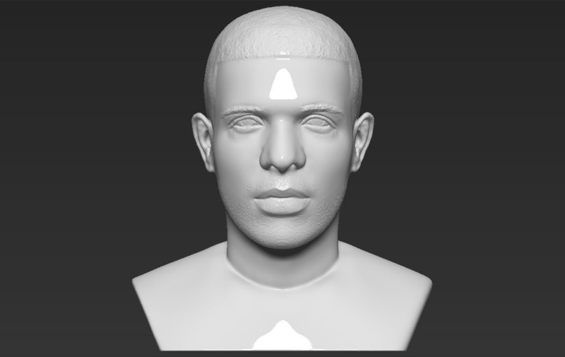 Drake bust 3D printing ready stl obj