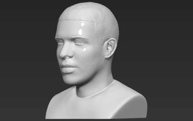 Drake bust 3D printing ready stl obj 3D Print 231724