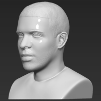 Drake bust 3D printing ready stl obj - Thumbnail 3