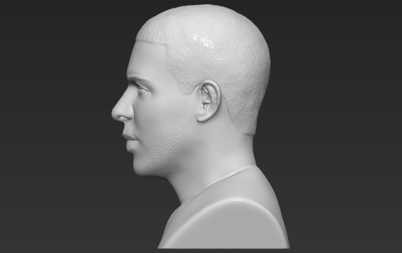 Drake bust 3D printing ready stl obj 3D Print 231725