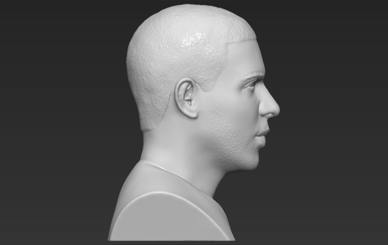Drake bust 3D printing ready stl obj 3D Print 231727