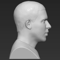 Drake bust 3D printing ready stl obj - Thumbnail 6