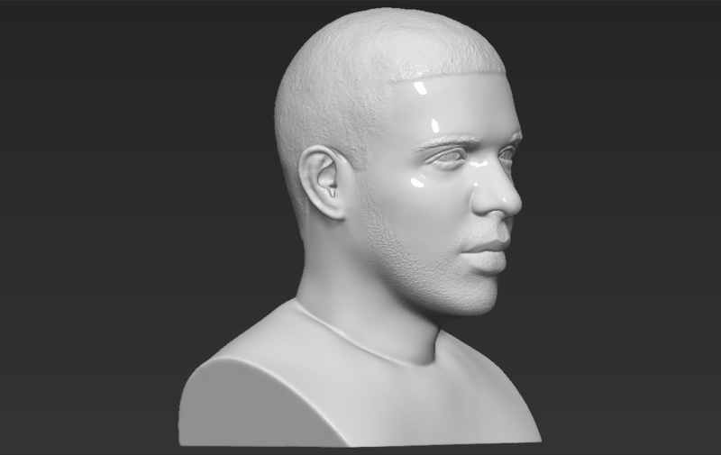 Drake bust 3D printing ready stl obj - Pinshape