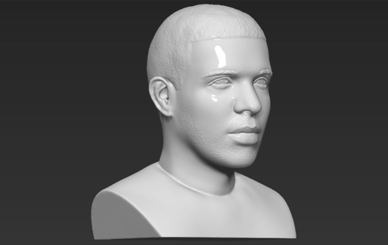 Drake bust 3D printing ready stl obj - Pinshape