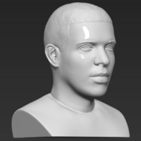 Drake bust 3D printing ready stl obj - Thumbnail 8