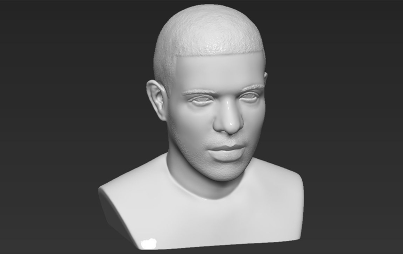 Drake bust 3D printing ready stl obj - Pinshape