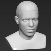Drake bust 3D printing ready stl obj - Thumbnail 10